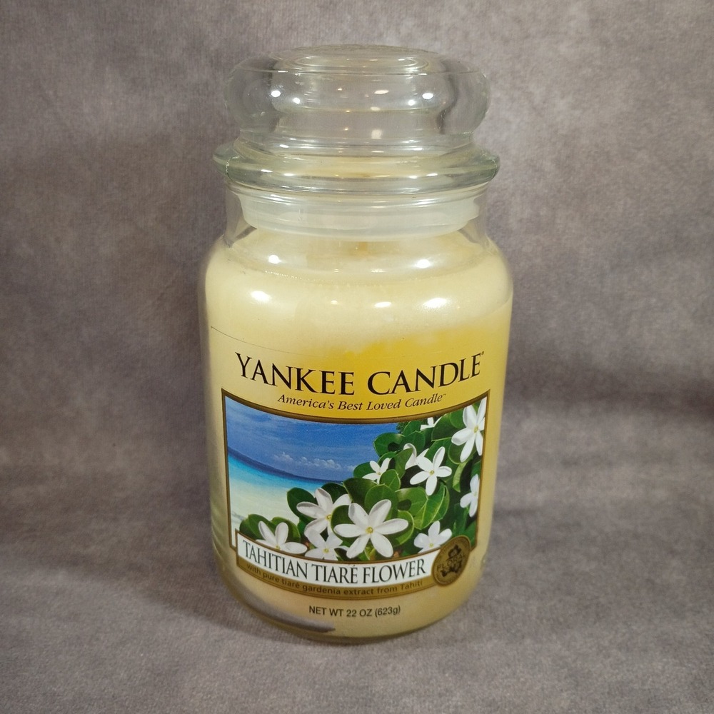 Yankee Candle Tahitian Tiare Flower Large Jar 22 oz Unburned NEW Retired